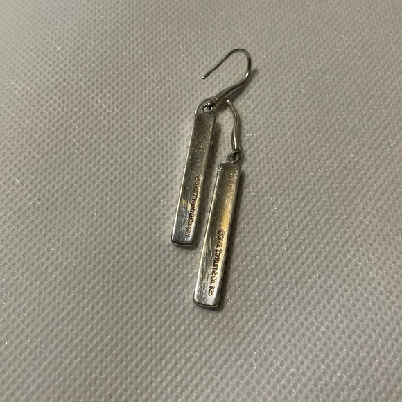 Authentic TIFFANY & CO BAR Earrings - Picture 2 of 5